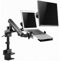 Gembird Desk Mounted Adjustable Monitor Arm with Notebook Tray (full-motion) Monitor mount
