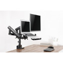 Gembird Desk Mounted Adjustable Monitor Arm with Notebook Tray (full-motion) Monitor mount