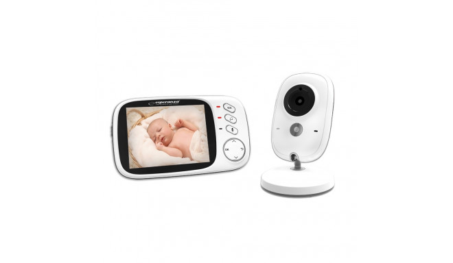 Esperanza baby monitor Jacob 3.2" LCD, white (EHM002)