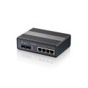 AirLive Gigabit Industrial Switch 4XPoE up to 126W total + 2xSFP, DC dual power