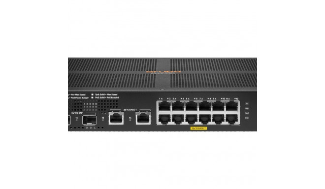 "12+4P HP Enterprise Aruba 6100 12G + 2G/2SFP+ POE+ (139W) 2G/2SFP+ Switch RM M"
