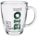 Mug Bio Transparent Glass 6 Units (320 ml)