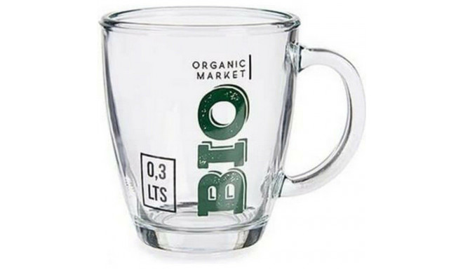 Mug Bio Transparent Glass 6 Units (320 ml)