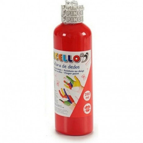 Finger Paint Pincello FP200-0 Orange 200 ml (12 Units)