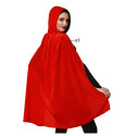 Cloak With hood 100 cm Red