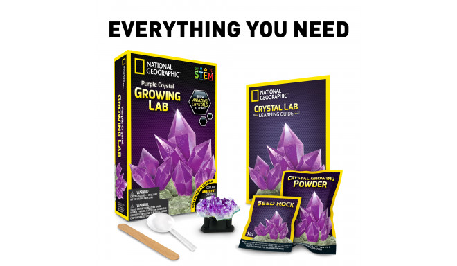 NATIONAL GEOGRAPHIC set Crystal Grow Purple, NGPCRYSTAL