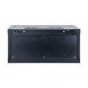 START.LAN rack wall-mount cabinet 19'' 4U 600x450mm black (glass front door)