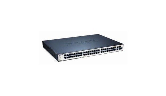D-Link switch 48-port 10/100/1000 Layer2 Stackable PoE Gigabit 4-port Combo SFP