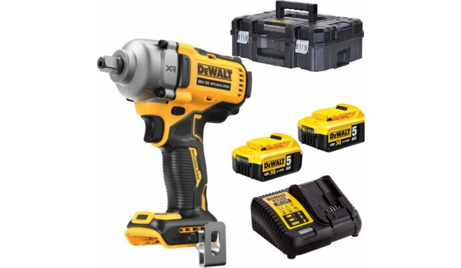 DEWALT. IMPACT WRENCH 1/2" 18V DCF892P2T 812Nm 2x5.0Ah 4-SPEED TSTAK RATCHLE