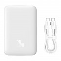 Powerbank Baseus Magnetic, 10000mAh, 20W, MagSafe (white)