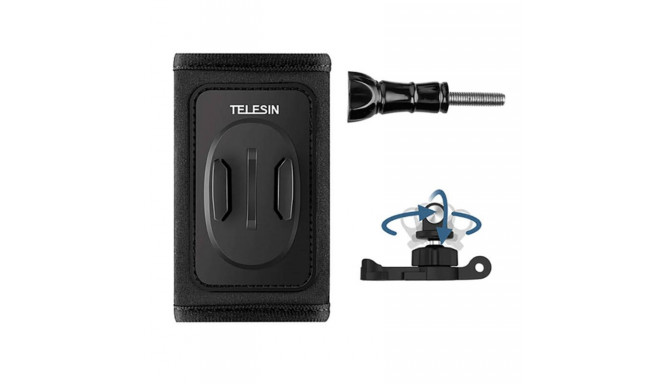 Telesin backpack strap mount with 360° J-hook mount for GoPro/Osmo Action (GP-BPM-005)