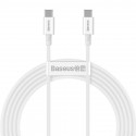 Baseus Superior Series Cable USB-C to USB-C, 100W, 2m (white)