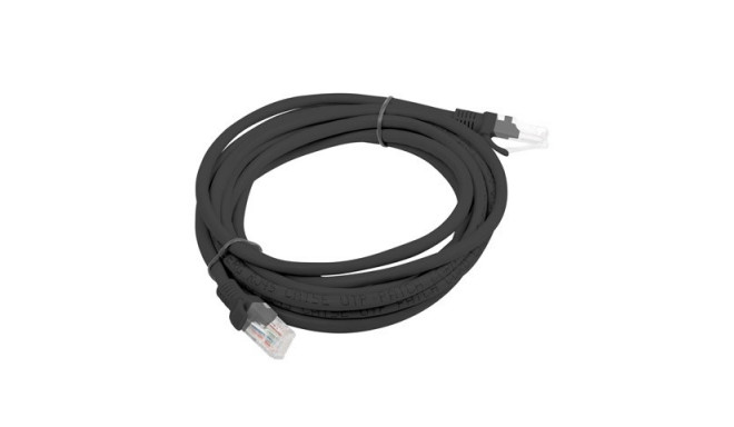 Lanberg PCU5-10CC-0300-BK võrgukaabel Must 3 m Cat5e U/UTP (UTP)