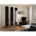 Cama Full cabinet VIGO '180' 180/40/30 white/black gloss