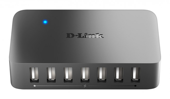 D-Link DUB-H7 USB 2.0 Type-C 480 Mbit/s Black