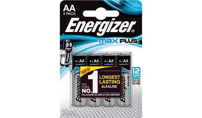 ENERGIZER BATTERY MAX PLUS AA LR6, 4 ECO