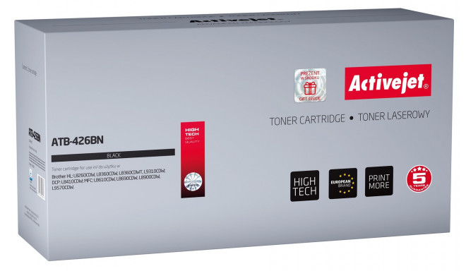 Activejet ATB-426BN tooner (asendus Brother TN-426BK; Supreme; 9000 lehekülge; must)