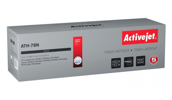 Activejet ATH-78N Toner (replacement for HP 78A CE278A, Canon CRG-728; Supreme; 2500 pages; black)