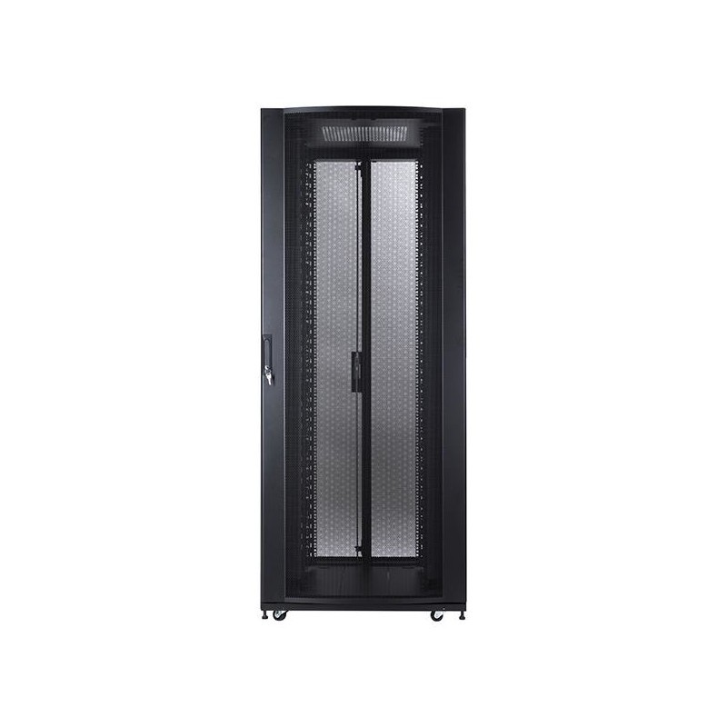 Linkbasic rack cabinet 19'' 42U 800x1000mm black (perforated steel ...