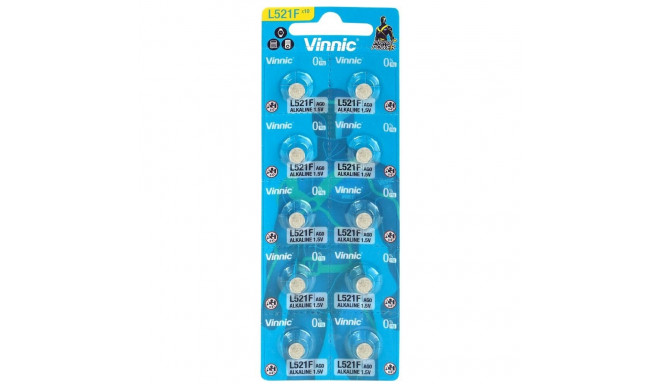 Vinnic battery G1/AG1/L621/LR60 10pcs