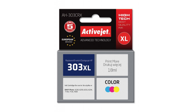 Activejet AH-303CRX Ink Cartridge (replacement for HP 303XL T6N03AE; Premium; 18ml; color)