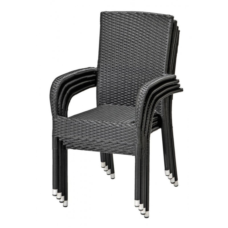 Jysk stacking outdoor chair GUDHJEM black Garden furniture
