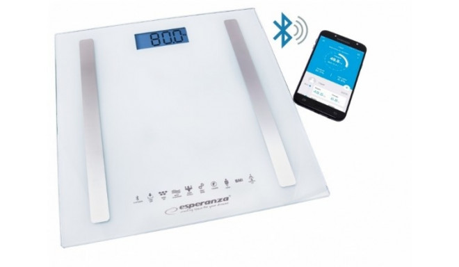 Esperanza EBS016W personal scale Square White Electronic personal scale