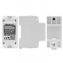 Qoltec 50899 Single phase electronic energy consumption meter | 230 V | LCD | 2P | DIN rail