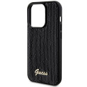 Original faceplate case GUESS GUHCP13LPS for iPhone 13 Pro (Sequin Script Metal  / black)
