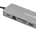"Sandberg 136-45 USB-C 13-in-1 PD 100W DockingStation Grau"