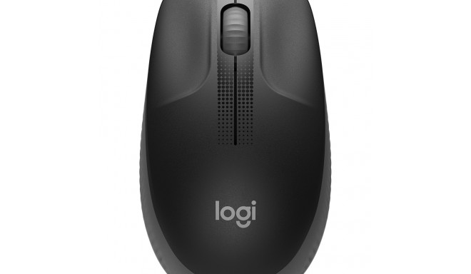 Hiir Logitech M190 Wireless Full-size Mouse Charcoal (must/tumehall), 3-buttons, 1000dpi, 2.4GHz USB