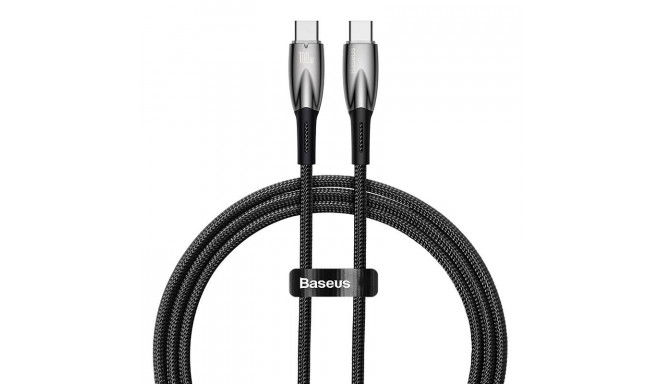 USB-C cable for USB-C Baseus Glimmer Series, 100W, 1m (Black)