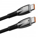 USB-C kaabel USB-C Baseus Glimmer seeria, 100W, 1m (must)