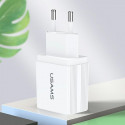 USAMS Ład. siec. 2xUSB T24 2,1A biały |white (only head) CC90TC01 (US-CC090)