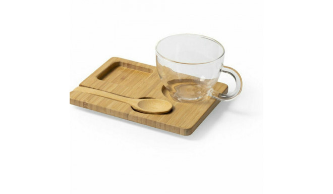 Cup with Plate 146482 (180 ml) - Brown