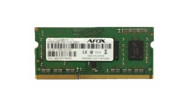 AFOX SO-DIMM DDR3 8GB memory module 1333 MHz LV 1,35V