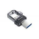 SanDisk Ultra Dual m3.0 USB flash drive 128 GB USB Type-A / Micro-USB 3.2 Gen 1 (3.1 Gen 1) Black, S