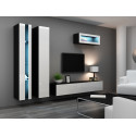 Cama Shelf unit VIGO NEW 180/40/30 black/white gloss