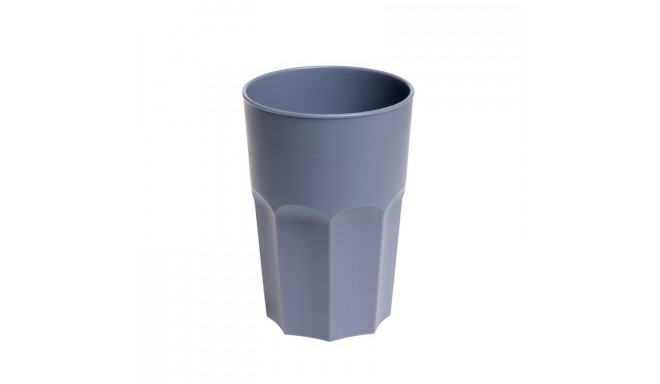 POLYGONS 500 ML PLASTIC CUP BLUE