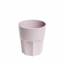 POLYGONS 380 ML PLASTIC CUP PINK