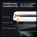 SZKŁO HARTOWANE SPIGEN GLAS.TR ”EZ FIT” IPHONE 15 PLUS PRIVACY