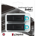 USВ-флешь память Kingston DataTraveler Exodia Зеленый 64 Гб 2 pcs