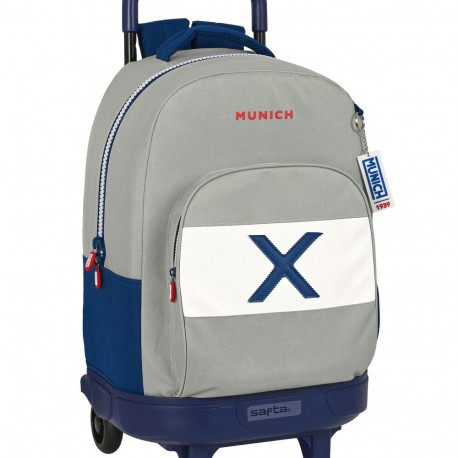 3D School Bag with Wheels Munich College 33 x 22 x 45 cm
