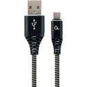 Micro USB 2.0 B to USB C Cable GEMBIRD CC-USB2B-AMCM-2M-BW Black 2 m