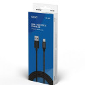 USB A - USB C Kaabel Savio CL-129 Must 2 m