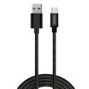 USB A to USB C Cable Savio CL-129 Black 2 m