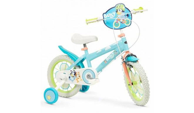 Детский велосипед Bluey 14" Синий Зеленый