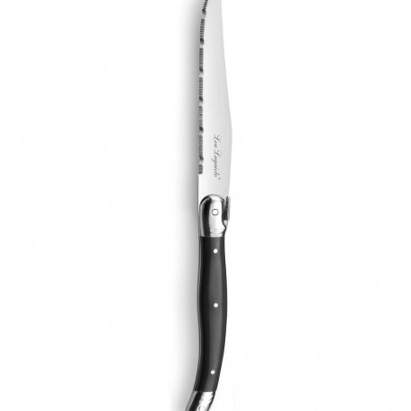 Meat Knife Set Lou Laguiole Rustic 6 Units 13 cm