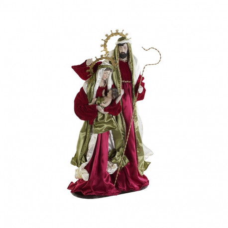 Christmas nativity set DKD Home Decor White Red Green 48 x 28 x 90 cm