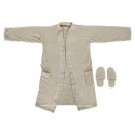Dressing Gown Home ESPRIT Beige Cotton Men
